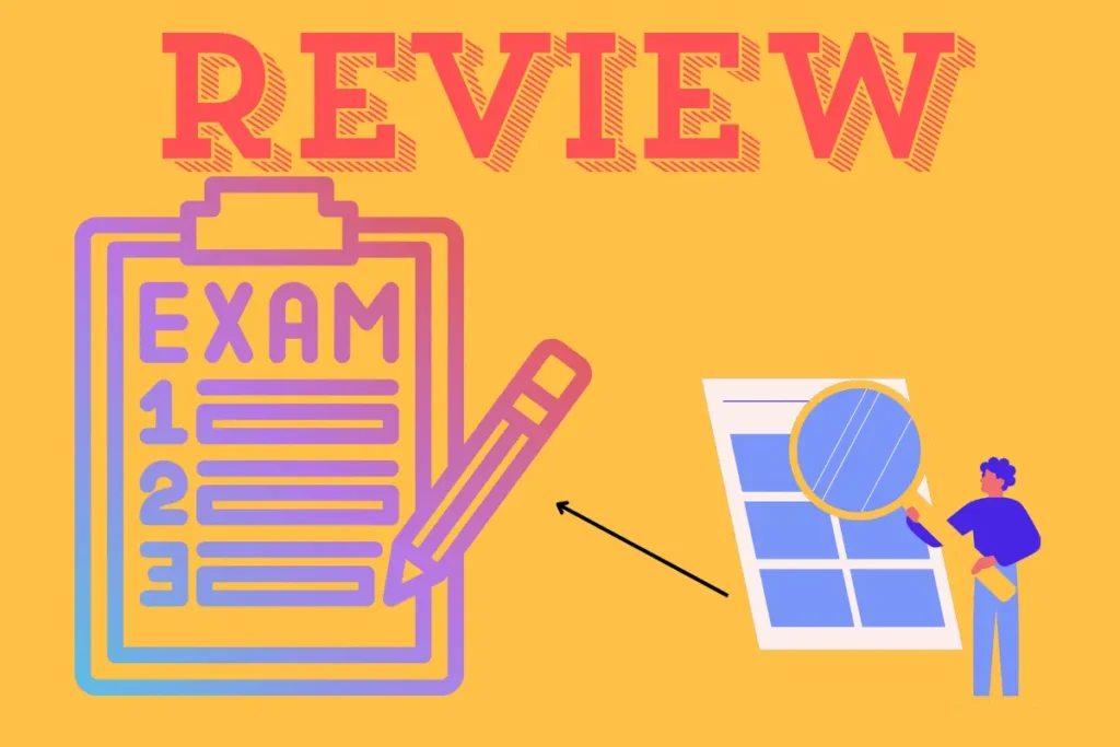Review and add more during exam