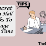 Picture with text how to manage time during exams