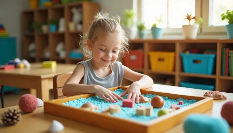 child learning about object through experience using tactile learning strategy